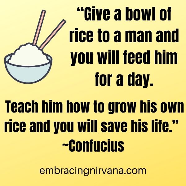 Confucius rice quote 